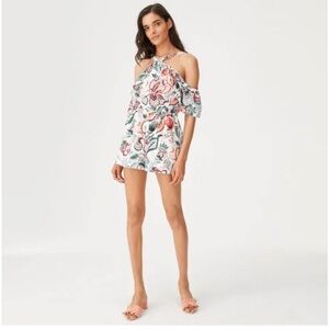 Club Monaco Silk Floral Romper